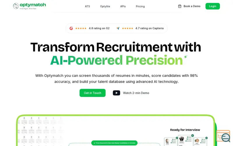Screenshot of Optymatch
