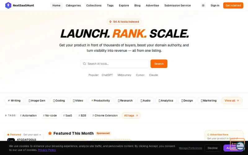 Screenshot of NextSaaSHunt