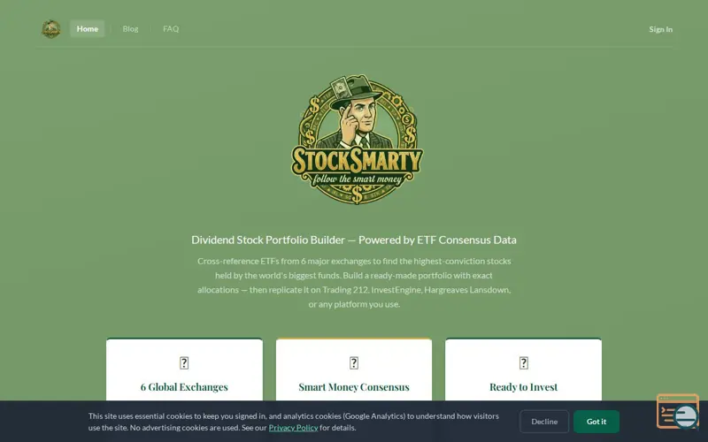 Screenshot of StockSmarty