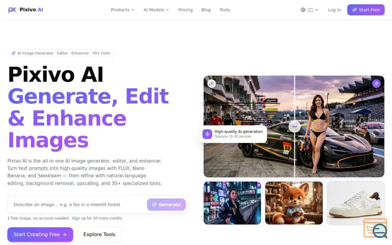 Screenshot of Pixivo AI