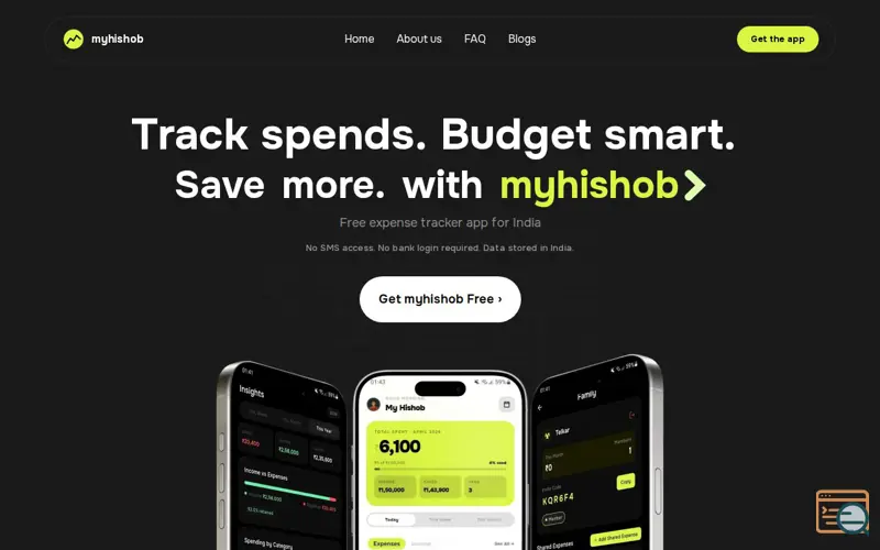 Screenshot of MyHishob