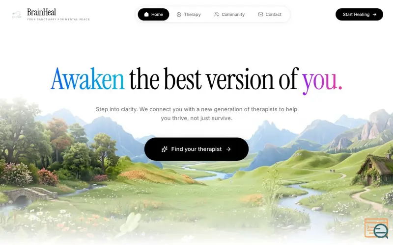 Screenshot of BrainHeal