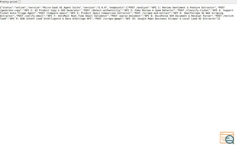 Screenshot of Micro-SaaS AI Agent Suite