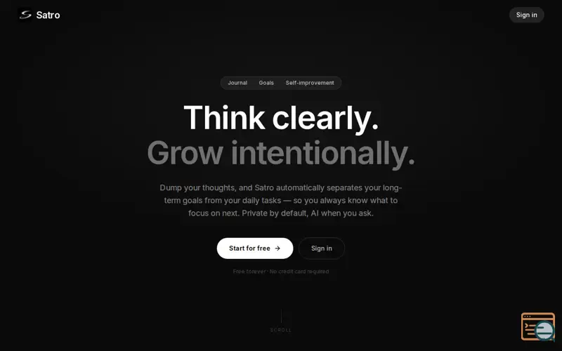 Screenshot of Satro
