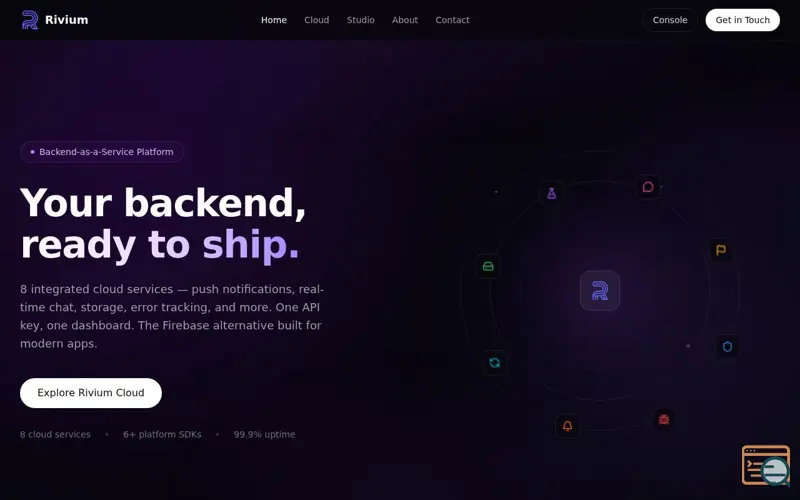 Screenshot of Rivium Technologies