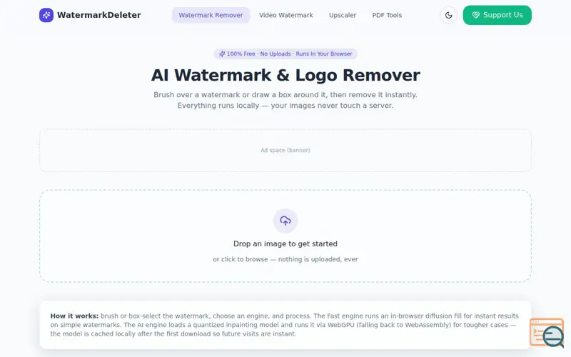 Screenshot of Watermark Deleter