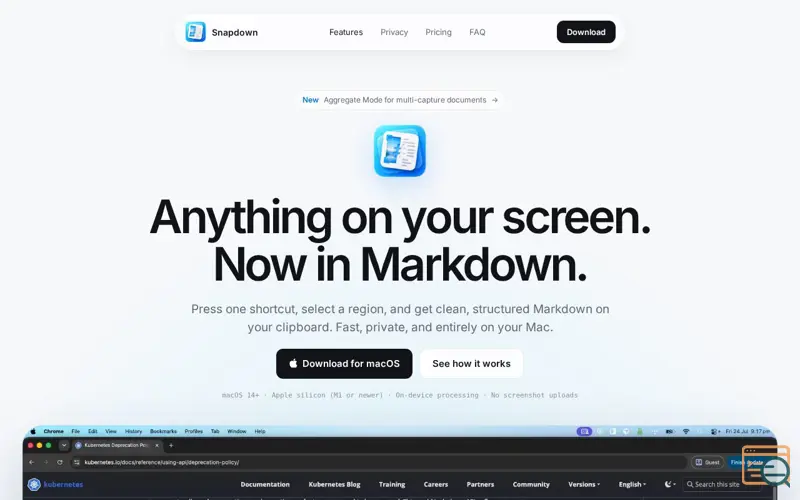 Screenshot of Snapdown