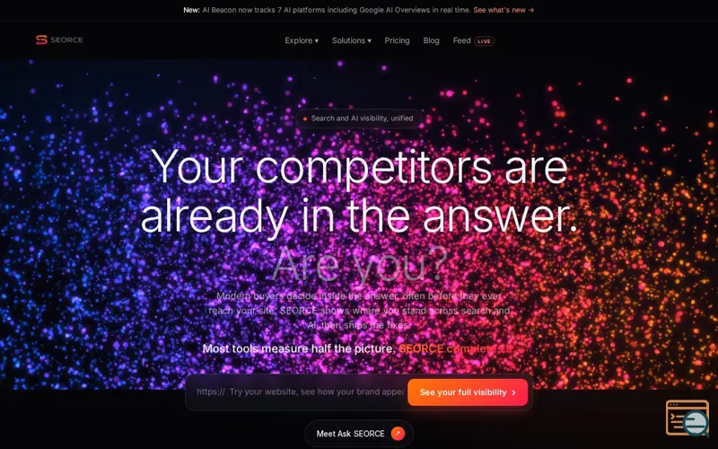 Screenshot of Just Ask by SEORCE