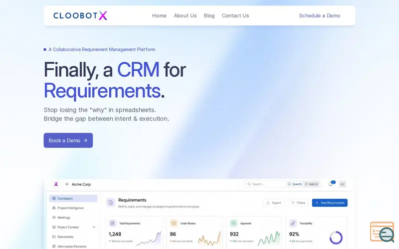 Screenshot of Cloobot X