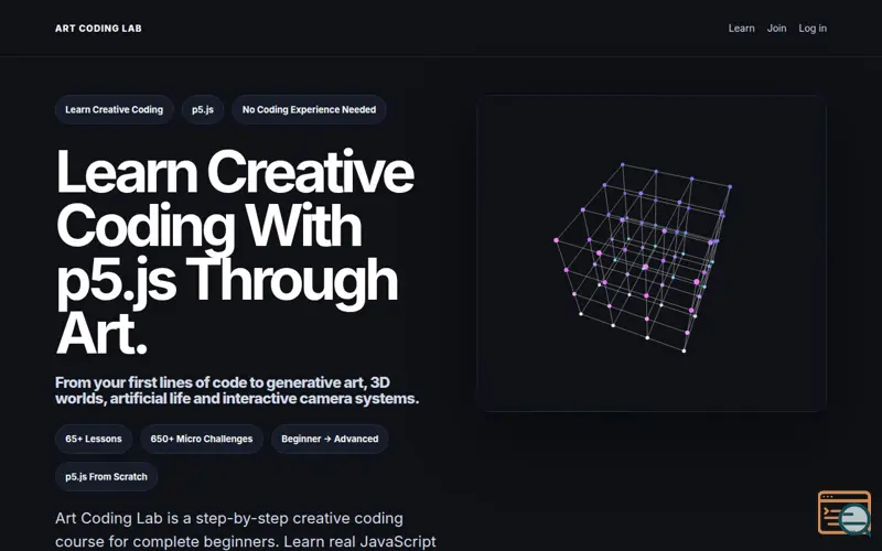 Screenshot of Art Coding Lab