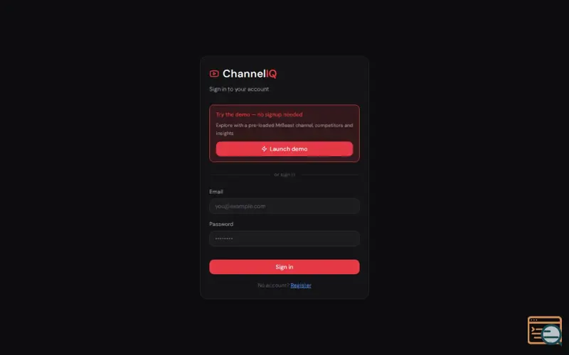 Screenshot of ChannelIQ