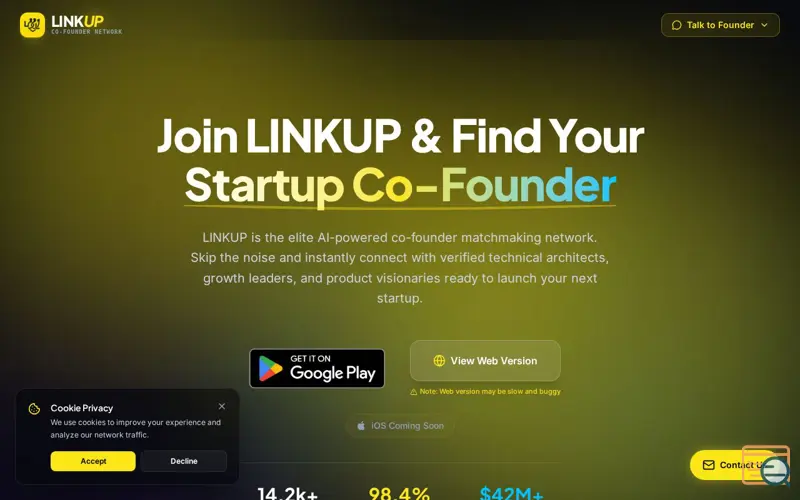 Screenshot of LINKUP