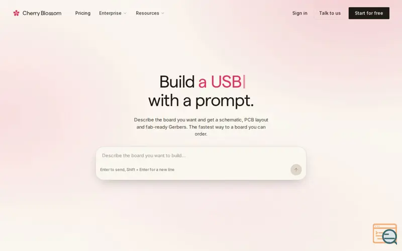Screenshot of Cherry Blossom