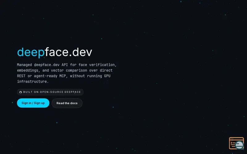 Screenshot of deepface.dev