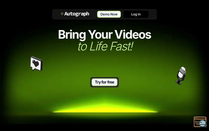 Screenshot of Autograph.video Beta