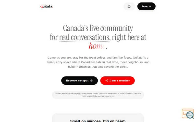 Screenshot of Quilala