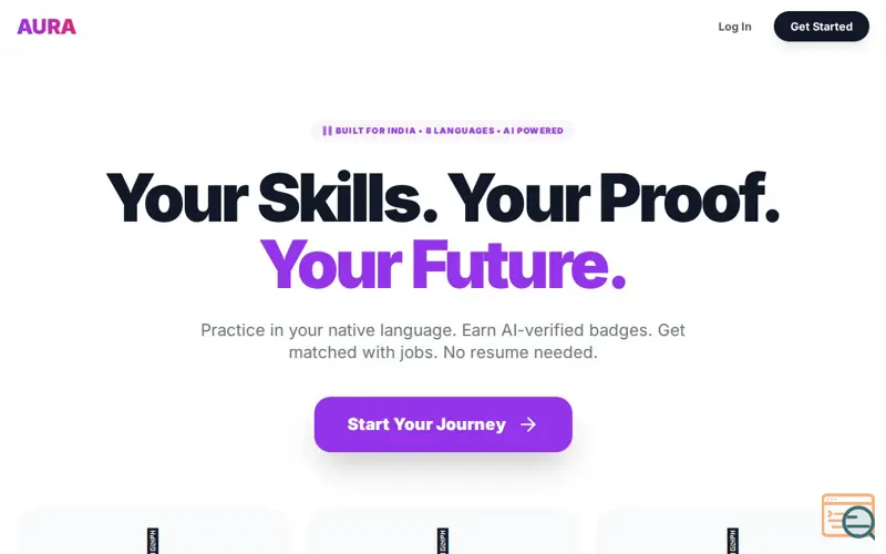 Screenshot of AURA AI