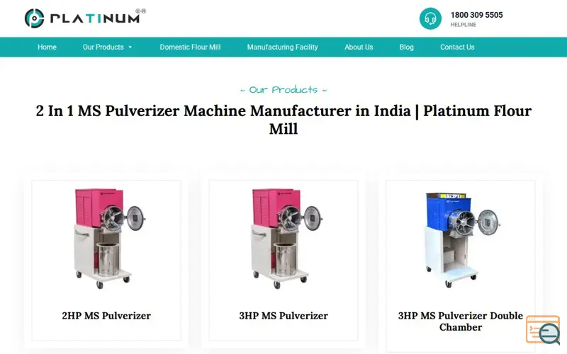 Screenshot of Platinum Flour Mill