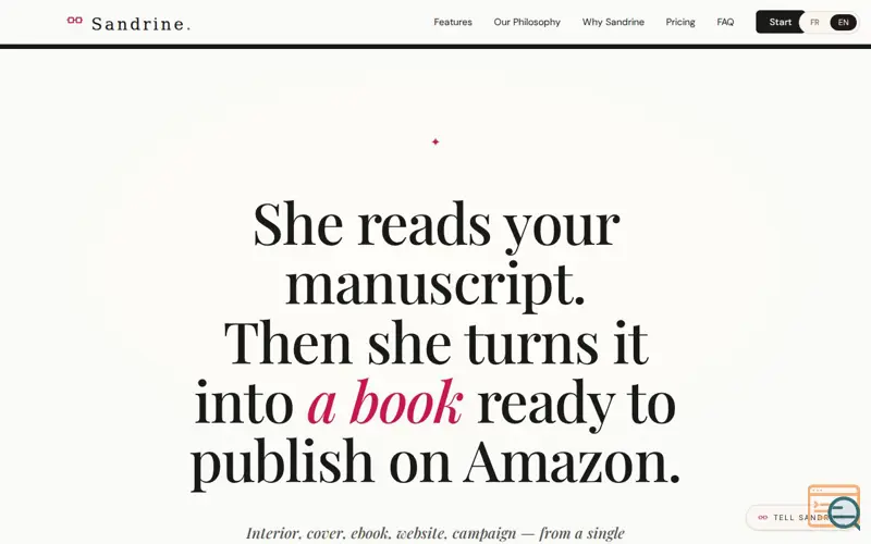 Screenshot of Sandrine.