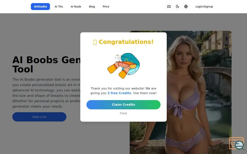 Screenshot of AIStudio