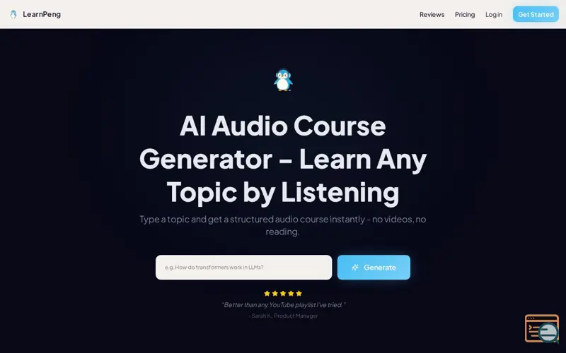 Screenshot of LearnPeng