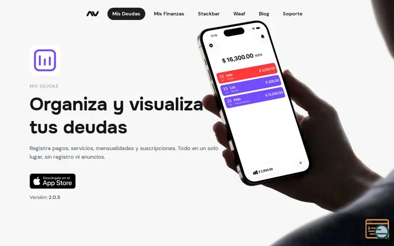 Screenshot of Mis Deudas - Control de deudas