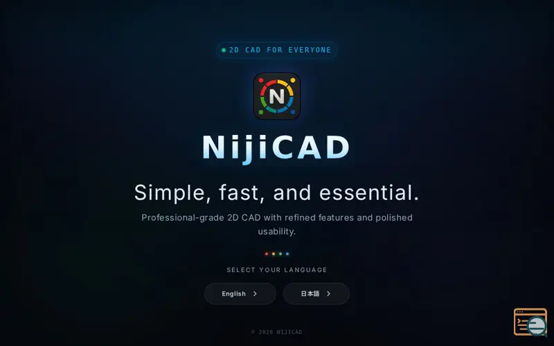 Screenshot of NijiCAD