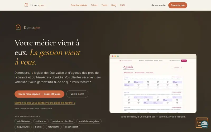 Screenshot of Domospro