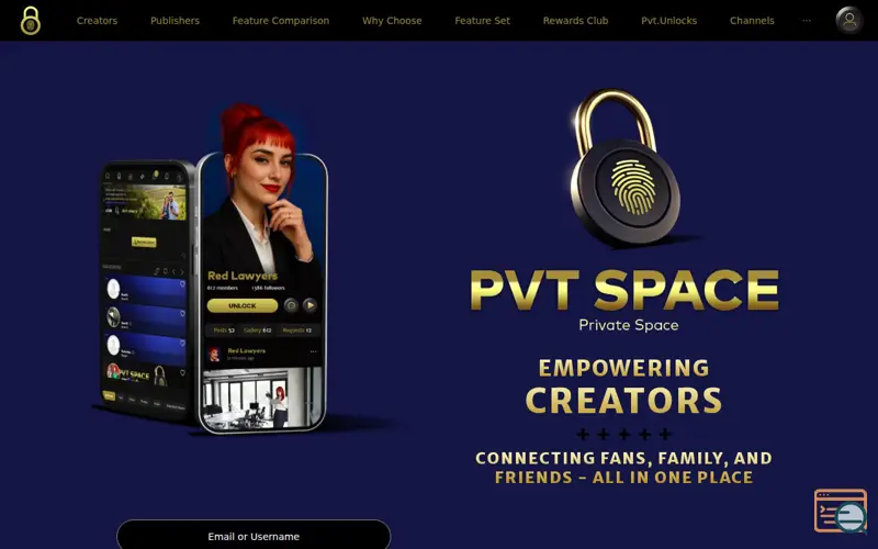 Screenshot of Pvt.Space