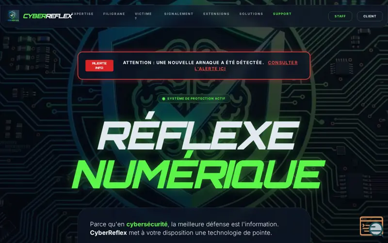 Screenshot of Cyberreflex