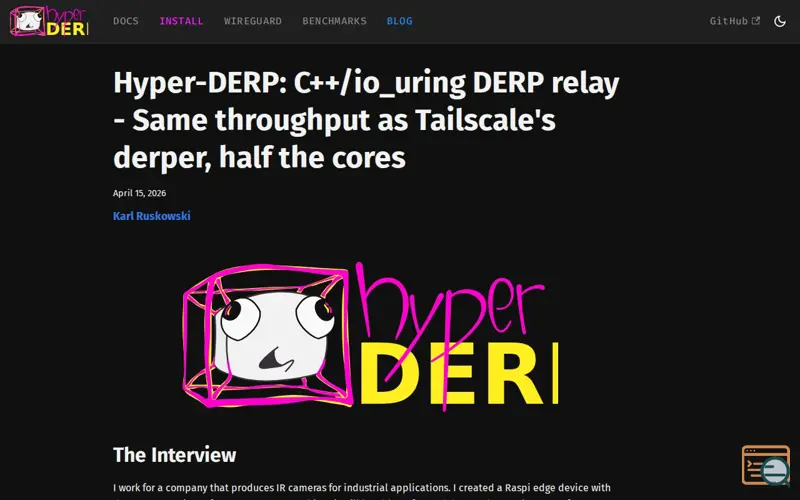 Screenshot of Hyper-derp