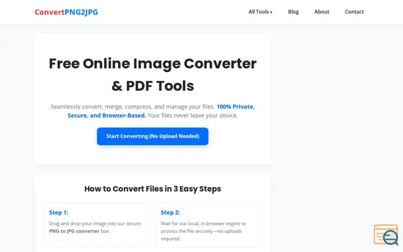 Screenshot of ConvertPNG2JPG: Image & PDF Tools