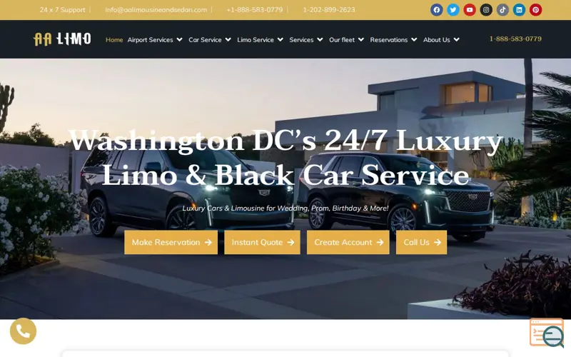 Screenshot of Limo Service