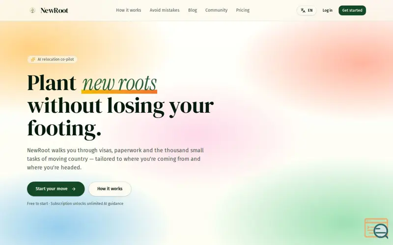 Screenshot of NewRoot