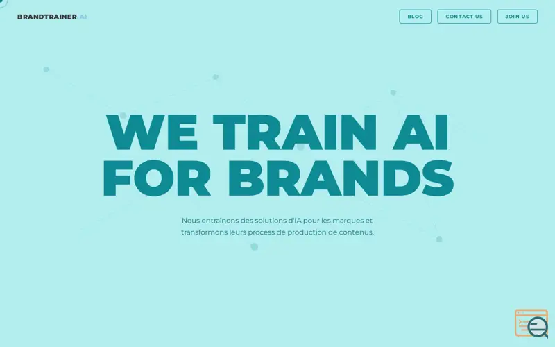 Screenshot of BRANDTRAINER.AI
