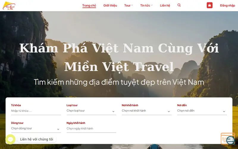 Screenshot of Miền Việt Travel
