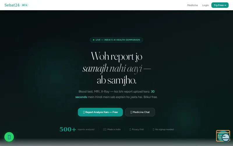 Screenshot of Sehat24