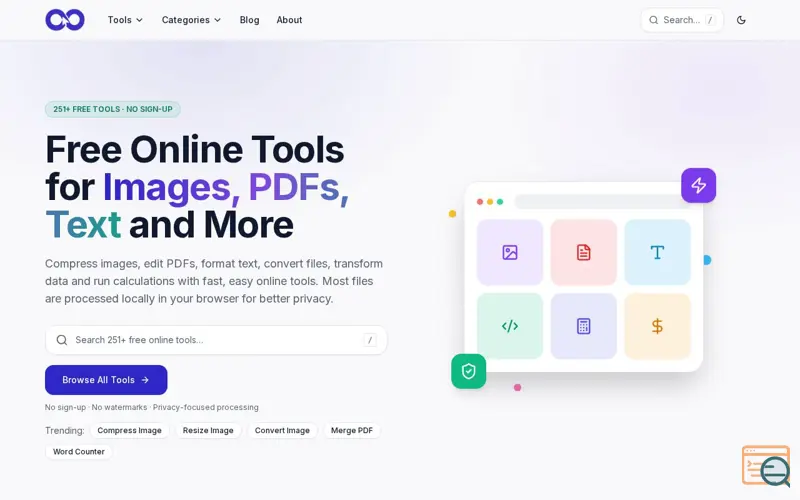 Screenshot of OomTools