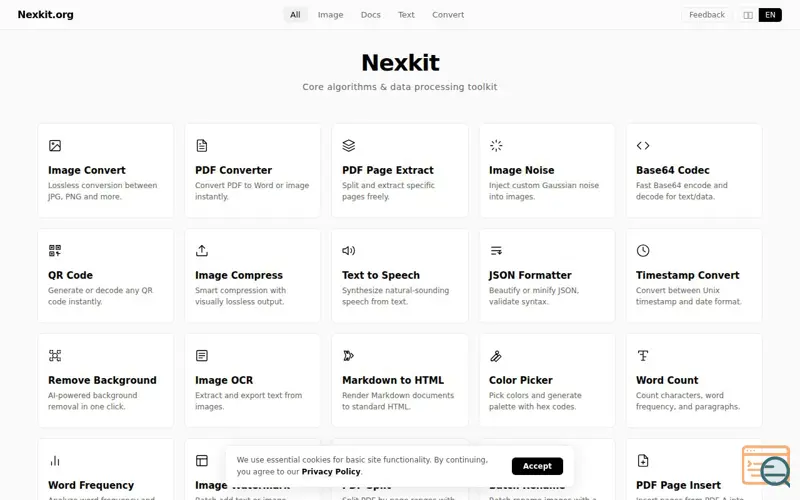 Screenshot of Nexkit