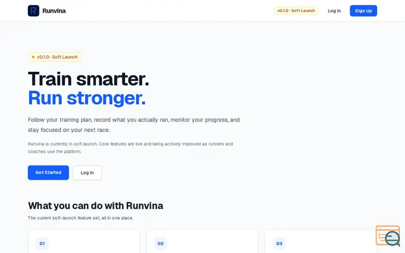 Screenshot of Runvina