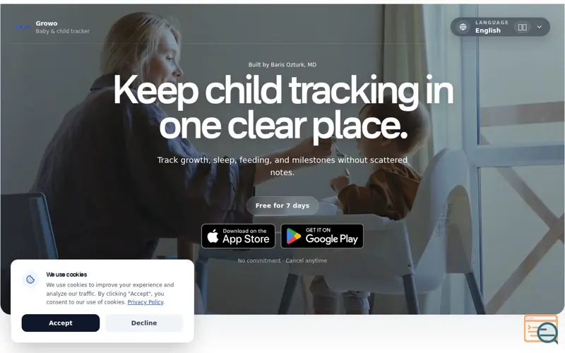 Screenshot of Growo