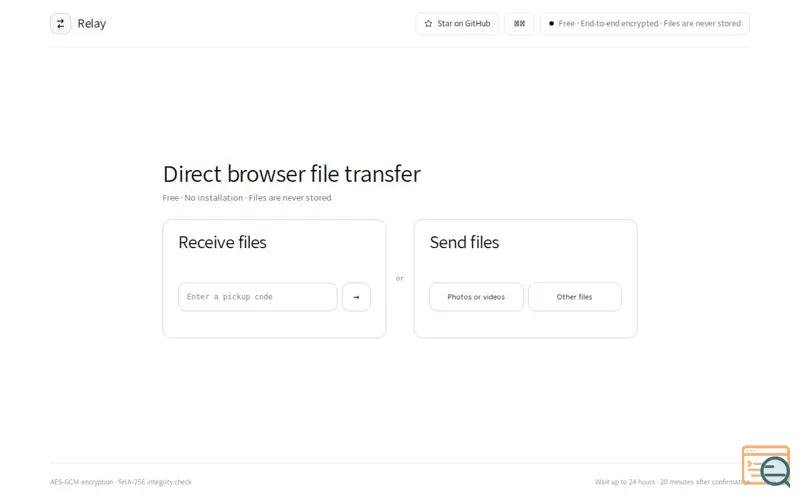 Screenshot of Relay