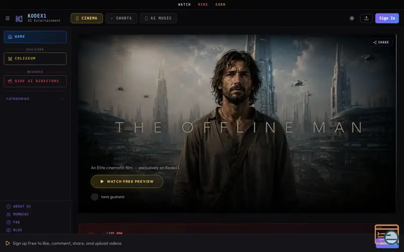 Screenshot of Kodex1