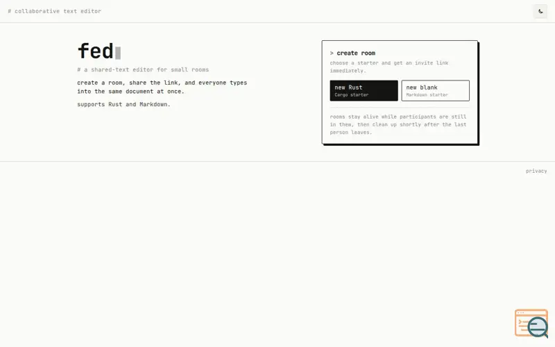 Screenshot of Fed.run