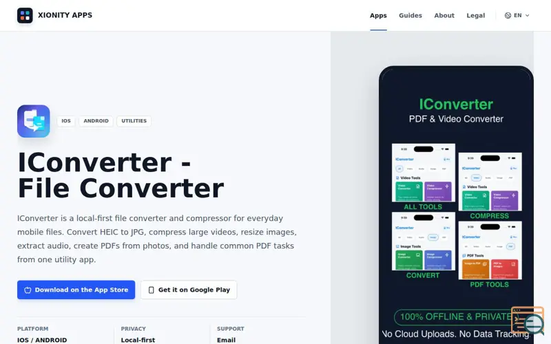 Screenshot of IConverter