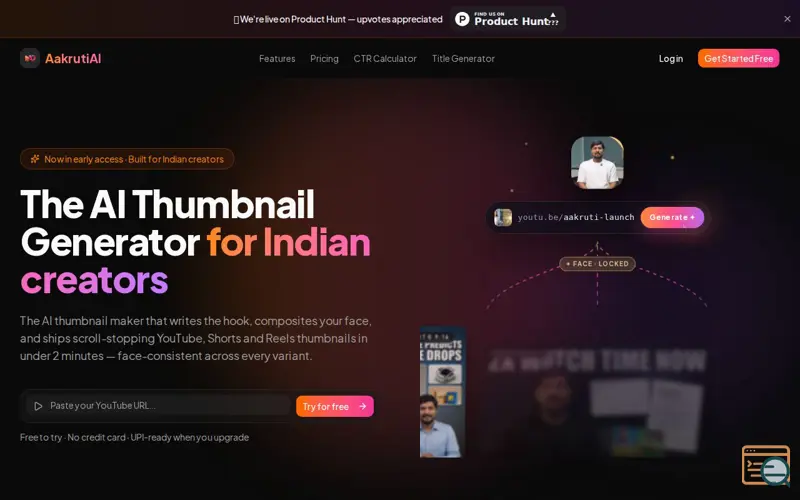 Screenshot of AakrutiAI