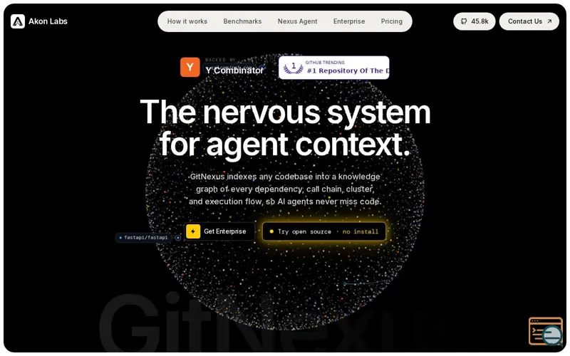 Screenshot of GitNexus (Akon Labs)