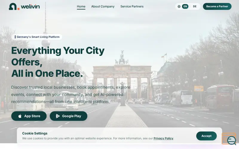 Screenshot of Welivin