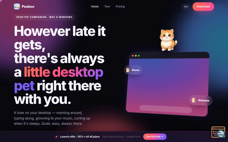 Screenshot of Peekoo