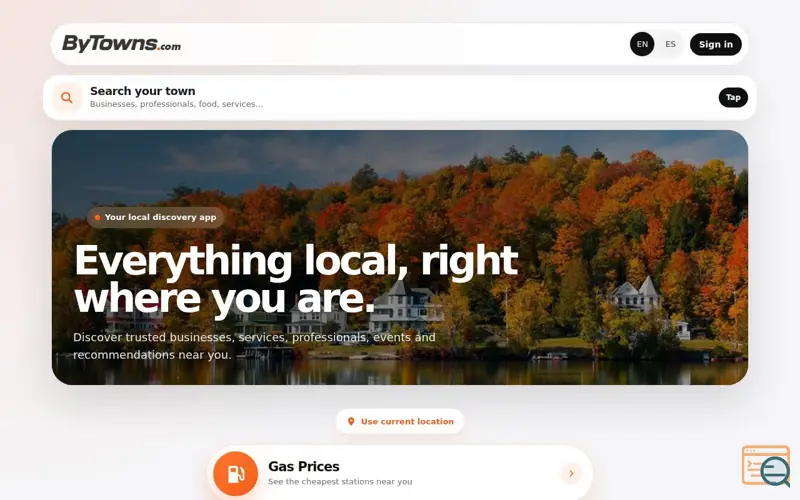 Screenshot of ByTowns